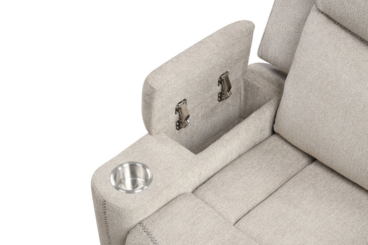 Galya - Motion Glider Recliner - Light Gray