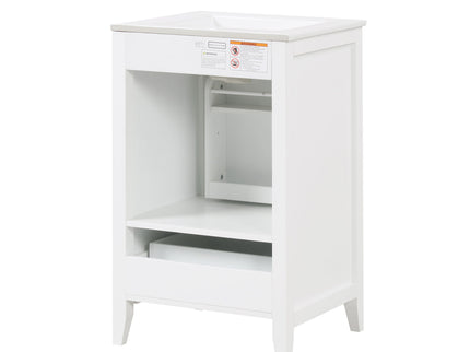 Bathroom Vanity With Sink, Soft Closing Cabinet Door, Storage Rack And Drawer