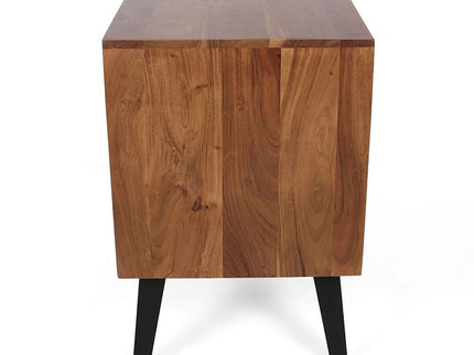Asther - Bedside Table - Natural Wood / Brown