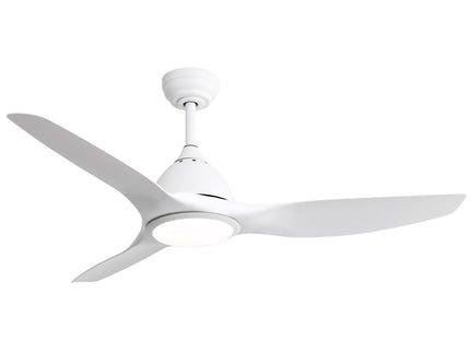 Bredoom Ceiling Fan With Remote Control And LED Light, Blades, Reversible DC Motor For Indoor / Outdoor Use