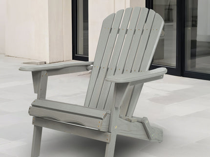 Lounge Patio Chair For Garden Outdoor Wooden Folding Adirondack Chair (Set of 2) Solid Cedar Wood Lounge Patio Chair For Garden