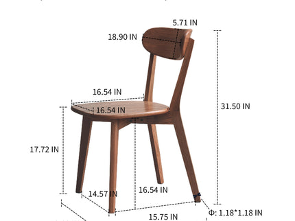 Simple Dining Chair, Solid Chair Table For Living Room Chair