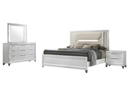 Modern Bedroom Set With LED Lighting