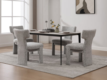 Armless Curved Back Accent Chairs