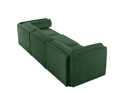 Stylish Sofa With Storage Seat And Cylindrical Backrest