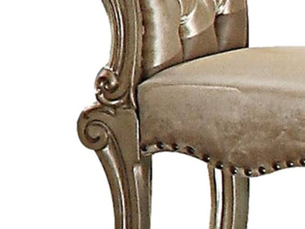 Vendome - Vanity Stool - Gold Patina / Bone