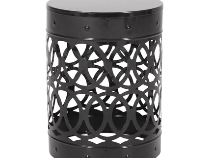 Outdoor Metal Large End Table, Modern Design