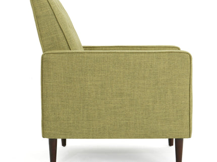 Mid-Century Modern Recliner With Button Tufted Waffle Stitch