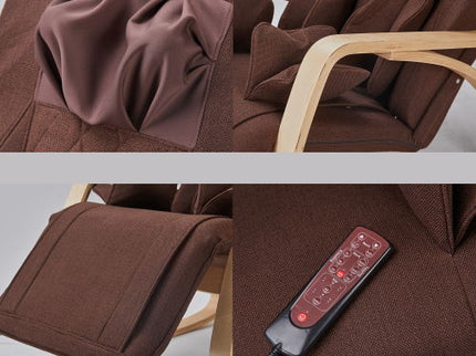 Full Massage Function Air Pressure Comfortable Relax Rocking Chair, Lounge Chair Relax Chair - Brown