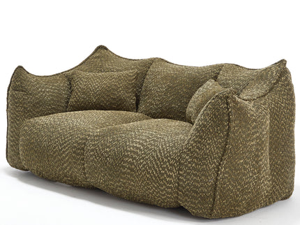 Comfortable Dual Beanbag Chair With High Resilience Foam Core For 2 People