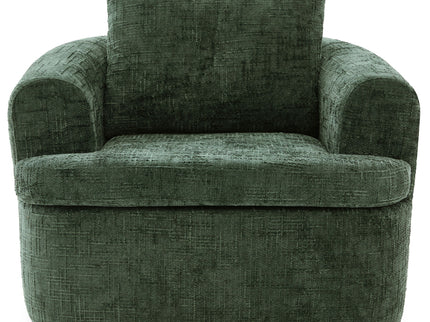 Modern Swivel Barrel Chair With Dual-Layer Cushion