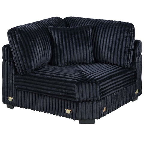 Contemporary Style Modular Sectional Sofa Set With USB, Cup Holder