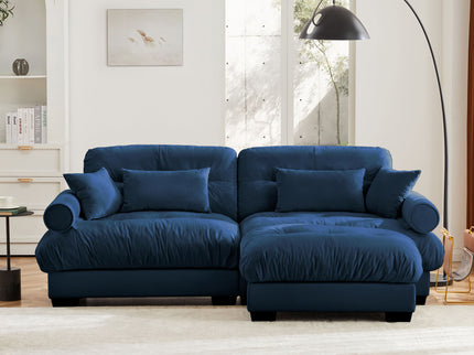 Super Comfort Oversized Modular Sectional Sofa With Movable Ottoman