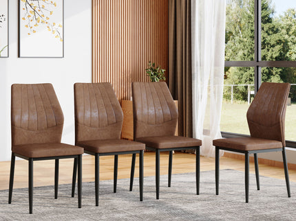 Dining Chairs With Shell Pattern, Comfort And Style