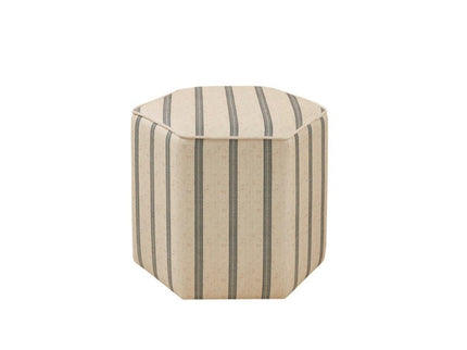 Accent Ottoman Printed Stripe