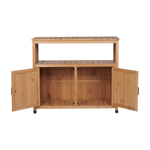 Patio Bar Table Set With Storage