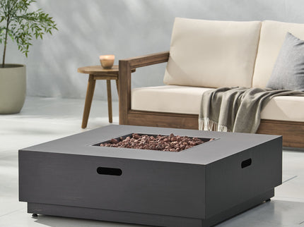 Modern Square Fire Pit With 50, 000 Btu
