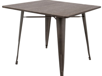 Oregon - Industrial / Farmhouse Dining Table - Espresso
