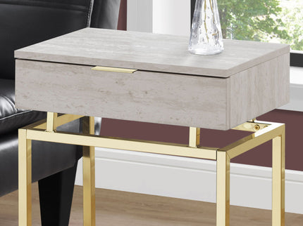 Spacious Table Top Accent Side Table, Storage Drawer, Contemporary & Modern
