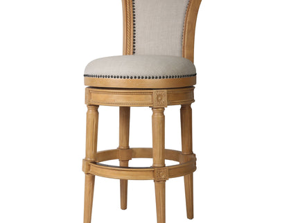 Swivel Barstool With High-Back