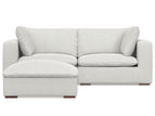 Gray / 2 Seater Sofa With Ottoman