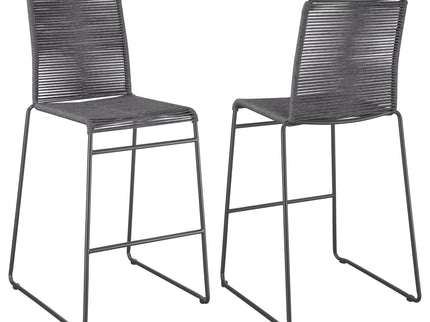 Jerome - Bar Chair (Set of 2) - Charcoal