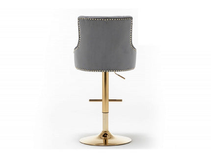 Adjustable Swivel Bar Stool With Nailhead Trim (Set of 2)