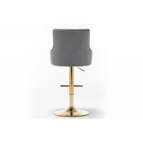 Adjustable Swivel Bar Stool With Nailhead Trim (Set of 2)