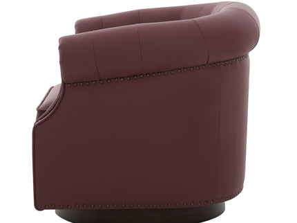 360° Swivel Accent Chair With Curved Back
