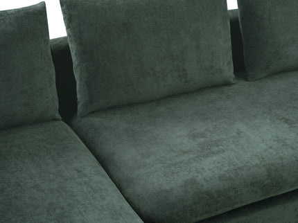 Modern L Shaped Sectional Sofa With Upholstery And Wooden Storage