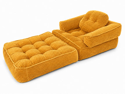 Convertible 2 In 1 Armrest Sofa For Bedroom