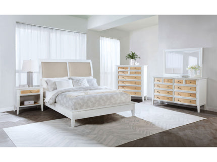 Talia - 10 Drawer Dresser And Mirror Set - White