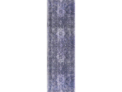 Maval - 2'6'' X 10' Washable Runner Rug - Anthracite