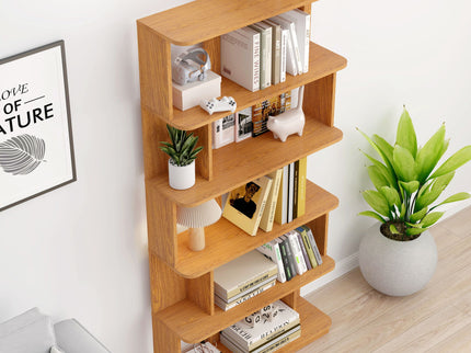 Modern 5 Tier Open Storage Bookcase