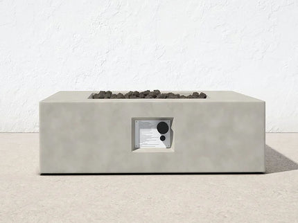 Outdoor Fire Pit Table - Natural / White