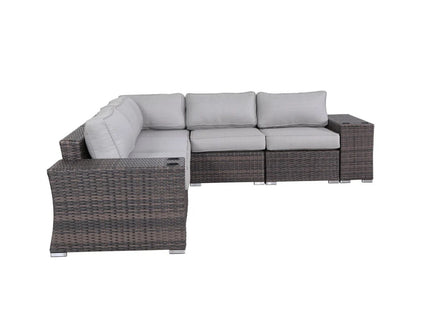 Rattan Sectional Sofa Set With Cushions