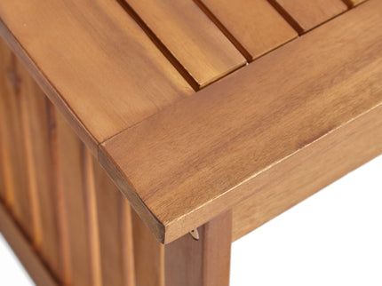 Acacia Wood Rectangular Patio Coffee Table For Outside