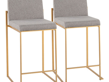 Fuji - Contemporary High Back Stylish Counter Stool