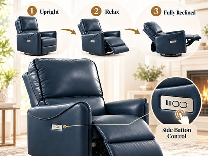 Electric Recliner Chair With Rocker And Swivel