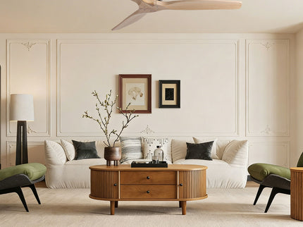 Low Profile Flush Mount Ceiling Fan Without Light