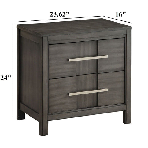 Nightstand With 2 Drawers Design