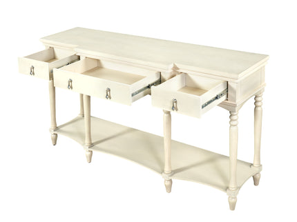 Retro Console Table With 3 Soft Close Drawers