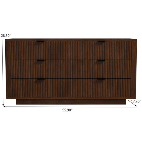 Lola - Dresser With 6 Drawers - Dark Brown