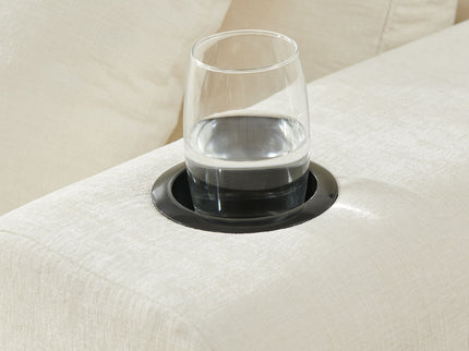 L - Shaped Sectional Sofa With Cup Holders & Side Pockets