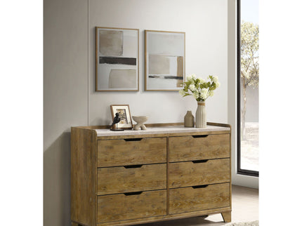 Packard - 6 Drawer Dresser - Oak