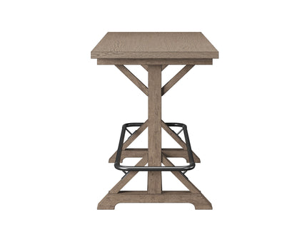 Bar Height Trestle Table - Brown