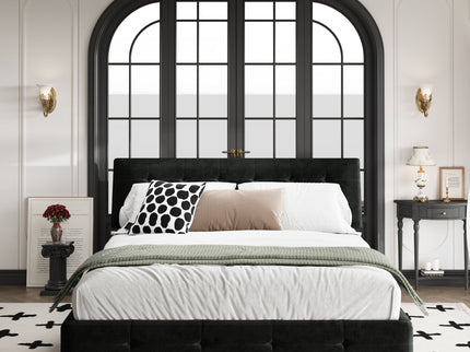 Tufted Headboard With Extra-Large Ultra-Soft Cloud Pillow Design