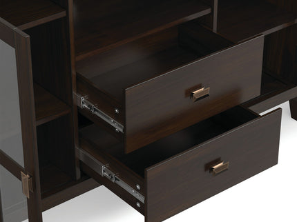 Artisan - Tall TV Media Stand - Dark Chestnut Brown