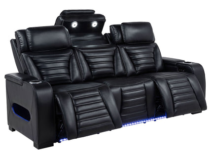 Isadora - Power Reclining Sofa With Dual Independent Recline - Black