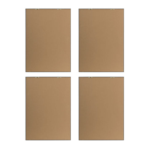 Botanical And Fern Wall Art, Wall Decor For Living Room Dining Room Entryway (Set of 4) - White / Black